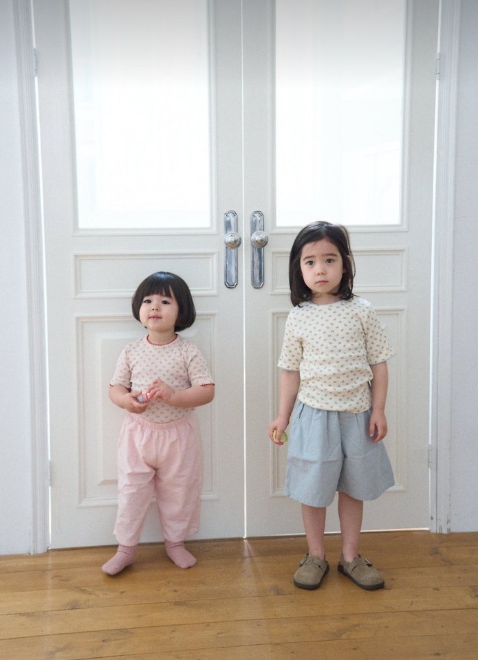Ko And Ko - Korean Baby Fashion - #babyclothing - Pink Flower Tee - 7