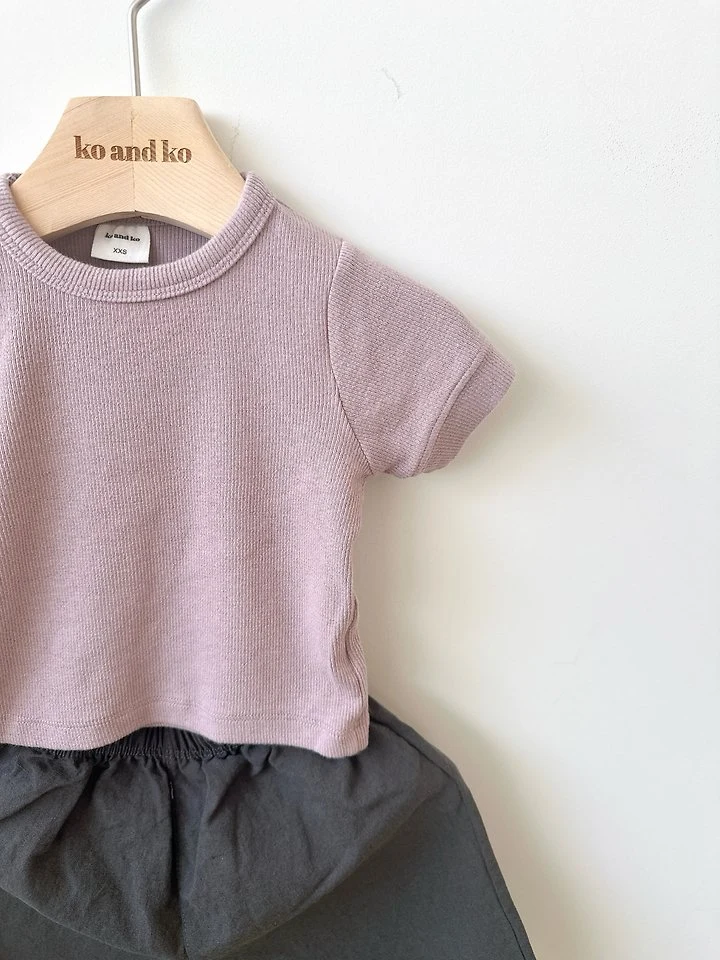 Ko And Ko - Korean Baby Fashion - #babyclothing - Soft Ribbed Tee - 4