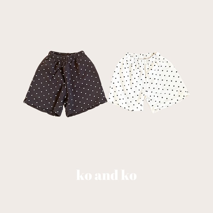 Ko And Ko - Korean Baby Fashion - #babyfashion - Dot Bermuda Pants - 2