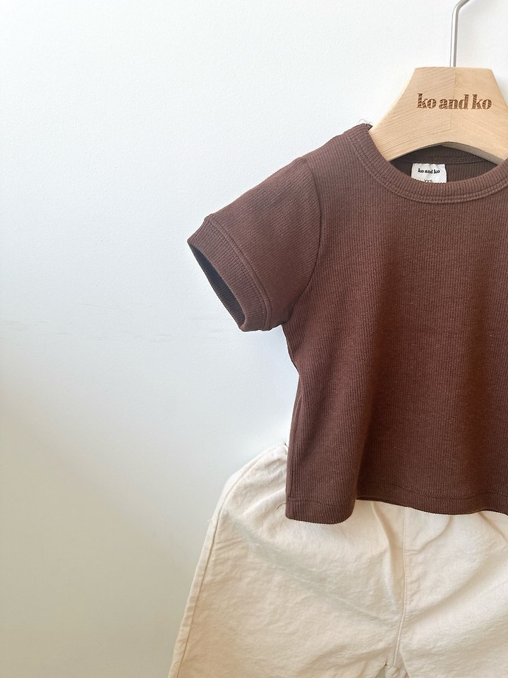 Ko And Ko - Korean Baby Fashion - #babyfever - Soft Ribbed Tee - 5