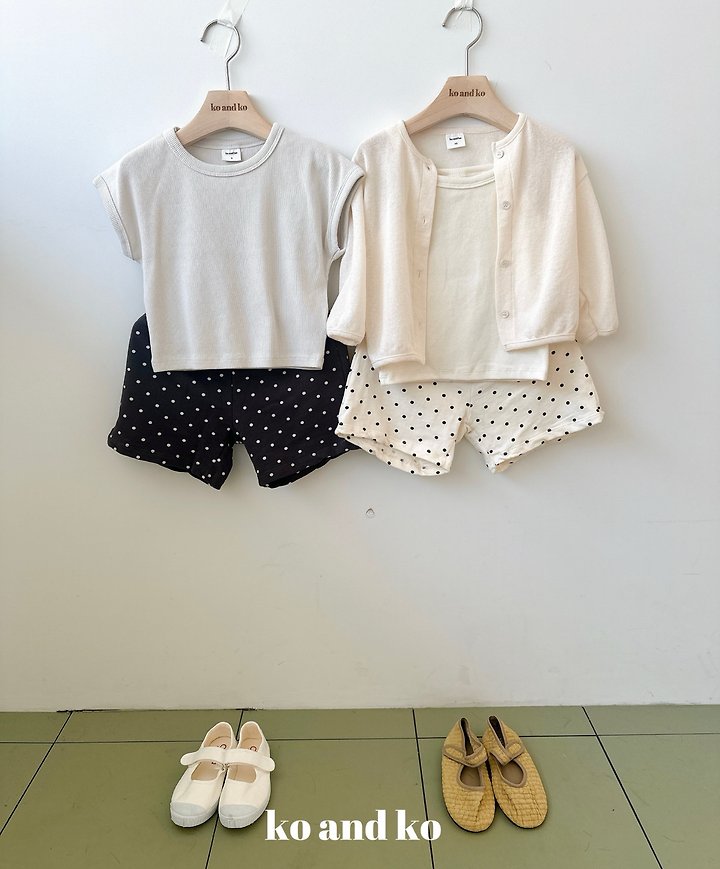 Ko And Ko - Korean Baby Fashion - #babyfever - Dot Bermuda Pants - 3