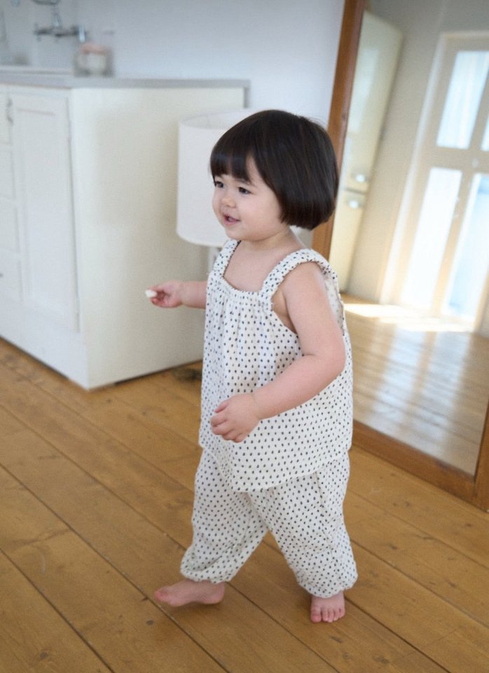 Ko And Ko - Korean Baby Fashion - #babygirlfashion - Organic Bloomer Pants (Dot) - 8