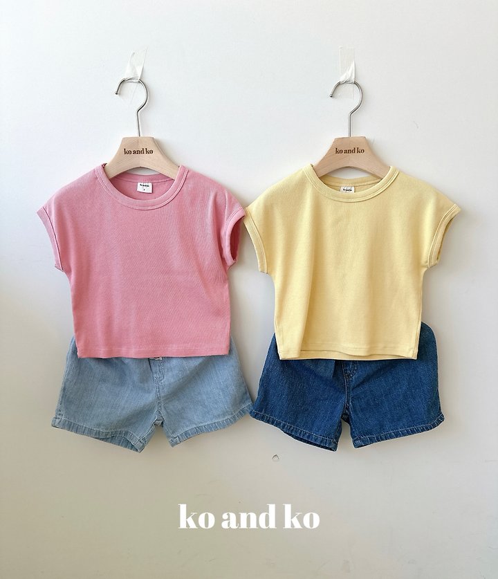 Ko And Ko - Korean Baby Fashion - #babygirlfashion - Yogurt Denim Pants - 7