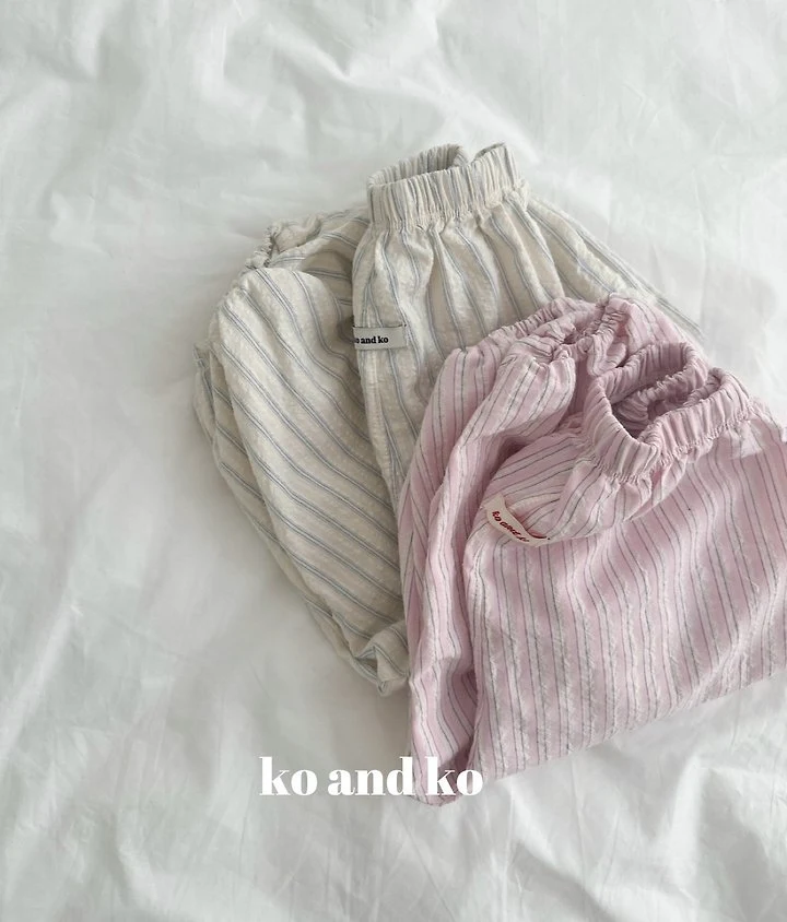 Ko And Ko - Korean Baby Fashion - #babylifestyle - Stripe Bloomer Pants - 2
