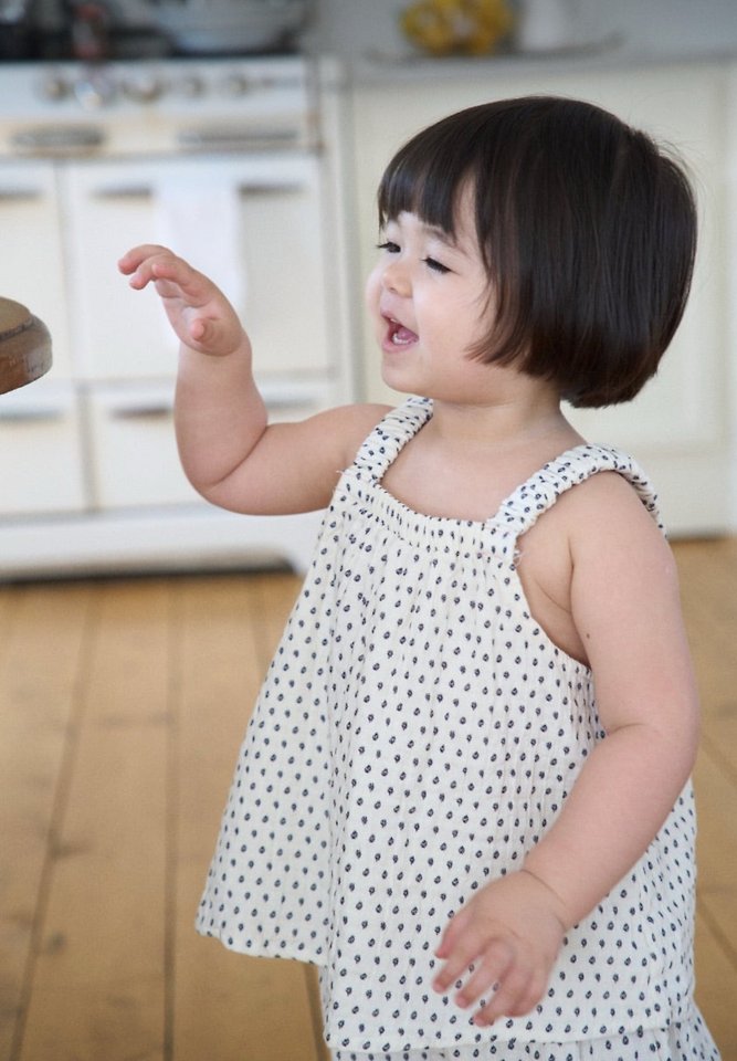 Ko And Ko - Korean Baby Fashion - #babyoninstagram - Organic Banding Top (Dot) - 9