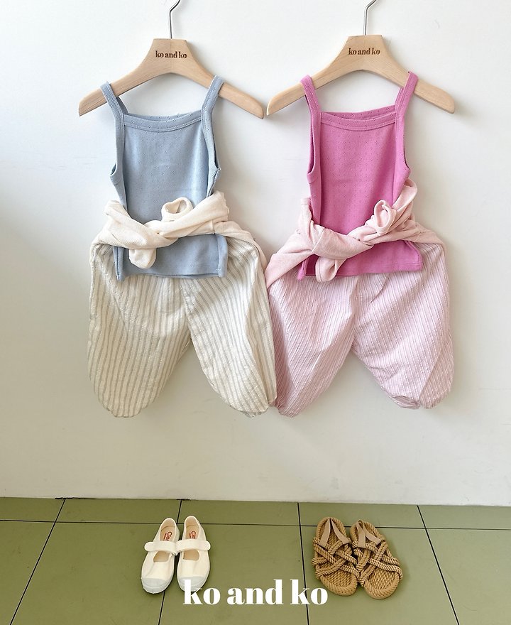 Ko And Ko - Korean Baby Fashion - #babyoninstagram - Stripe Bloomer Pants - 3