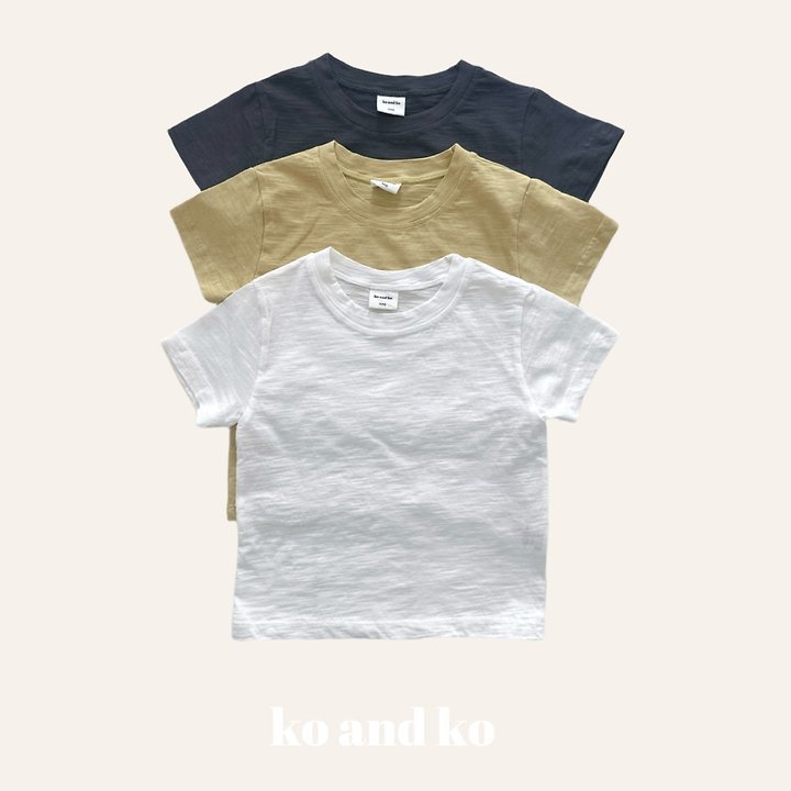 Ko And Ko - Korean Baby Fashion - #babyootd - Slub Tee - 2