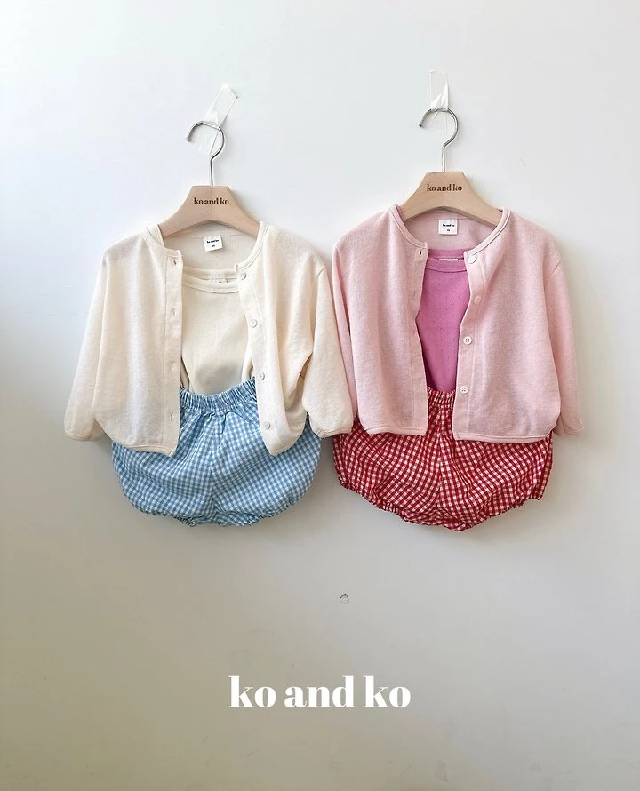 Ko And Ko - Korean Baby Fashion - #babyoninstagram - Check Short Bloomer - 4