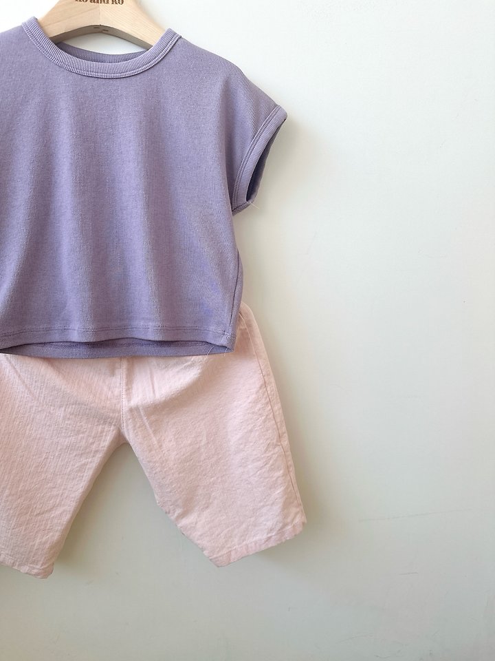 Ko And Ko - Korean Baby Fashion - #babyootd - Batwing Ribbed Tee - 4