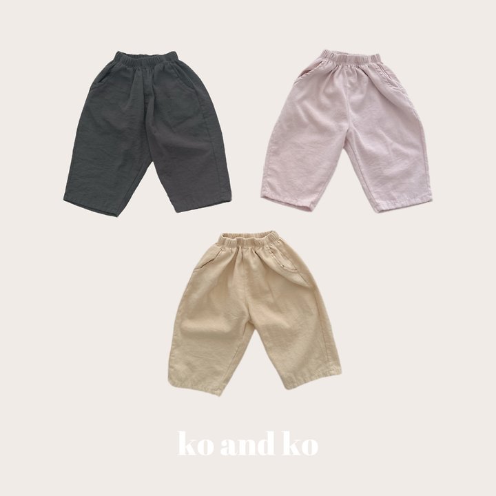 Ko And Ko - Korean Baby Fashion - #babyoutfit - Milk Linen Pants