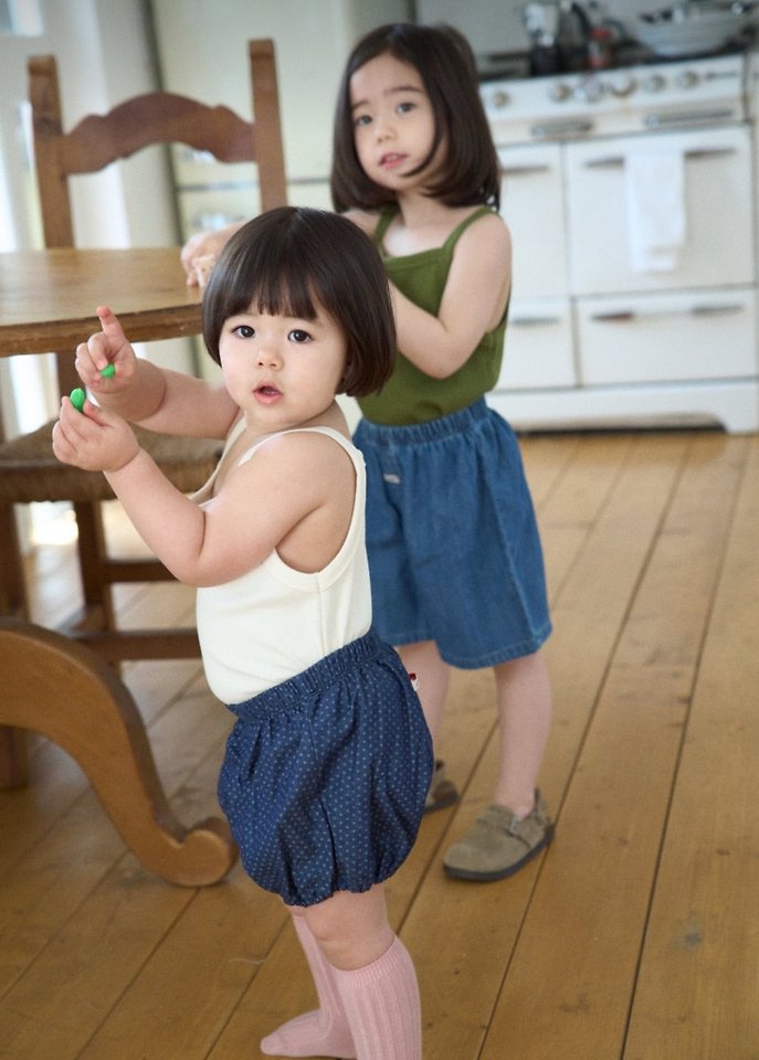 Ko And Ko - Korean Baby Fashion - #babywear - Denim Short Bloomer - 6