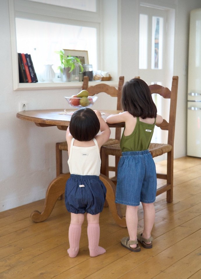 Ko And Ko - Korean Baby Fashion - #onlinebabyboutique - Denim Short Bloomer - 7
