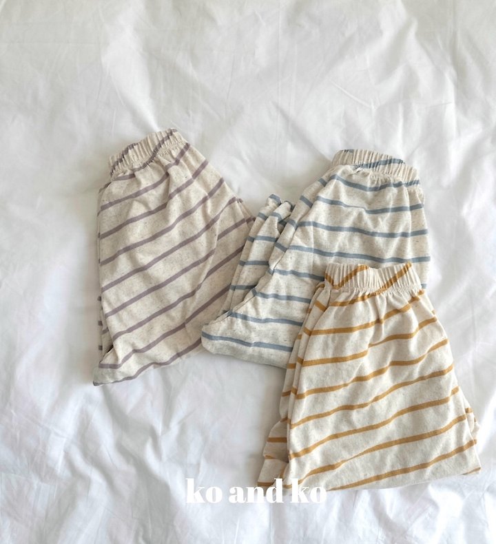 Ko And Ko - Korean Baby Fashion - #onlinebabyshop - Stripe Jogger Pants - 2
