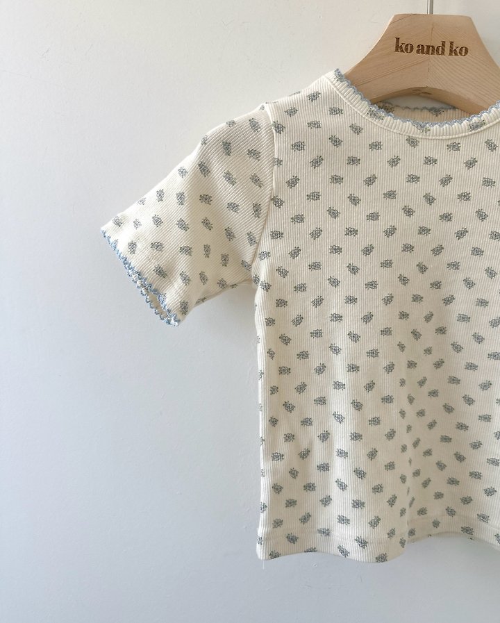 Ko And Ko - Korean Baby Fashion - #onlinebabyshop - Pink Flower Tee - 3