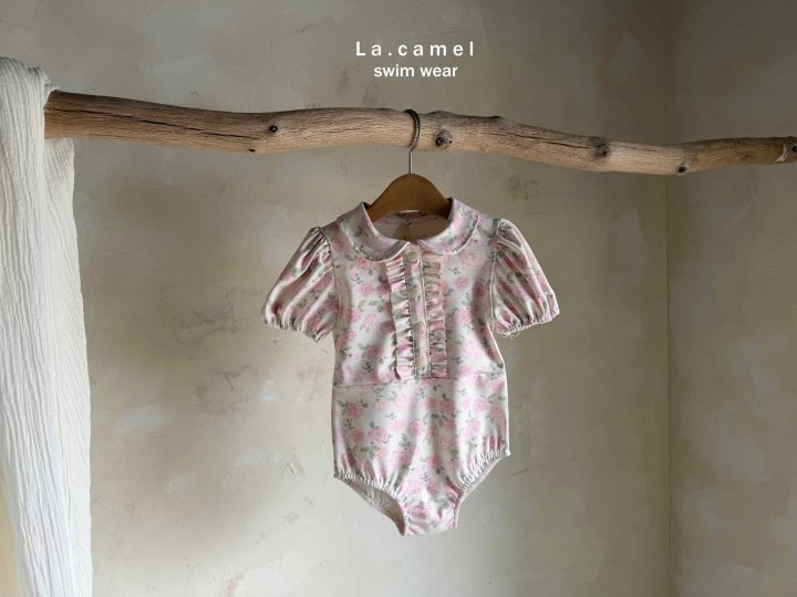 La Camel - Korean Baby Fashion - #babyboutique - Rose Swimsuit - 9