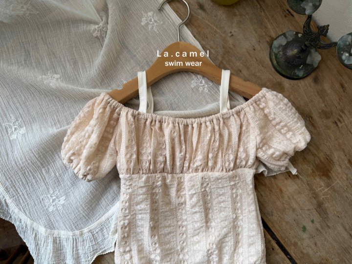 La Camel - Korean Baby Fashion - #babyboutique - Lace Swimsuit - 2