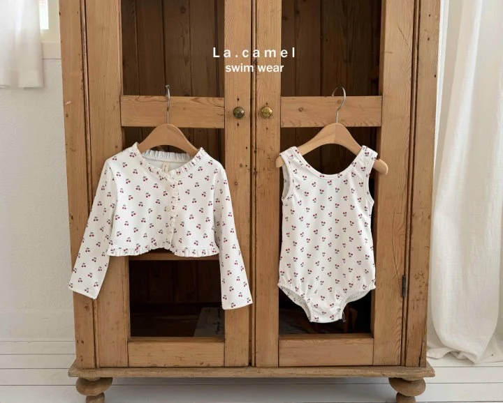 La Camel - Korean Baby Fashion - #babyboutique - Cherry Swimsuit