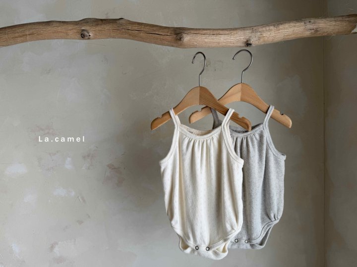 La Camel - Korean Baby Fashion - #babyboutique - Vanilla Eyelet Sleeveless Suit - 5