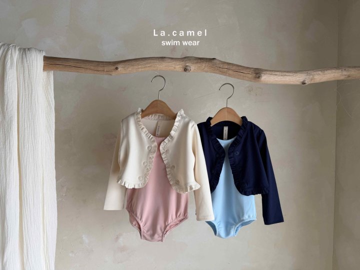 La Camel - Korean Baby Fashion - #babyboutiqueclothing - Bolero Swimsuit - 8