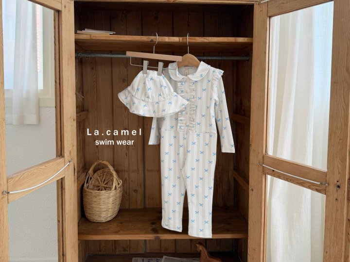 La Camel - Korean Baby Fashion - #babyboutique - Blue Ribbon Rashguard - 4
