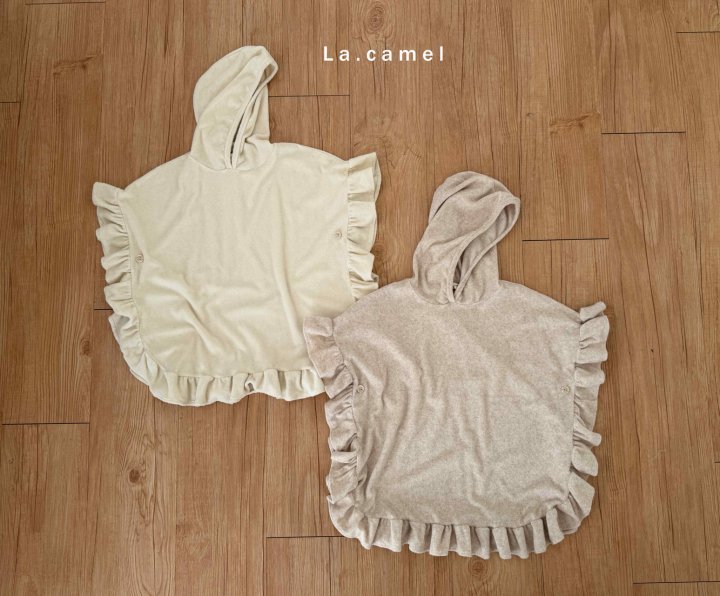 La Camel - Korean Baby Fashion - #babyfashion - Frill Hood Towel - 4