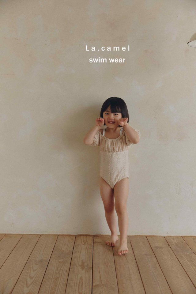 La Camel - Korean Baby Fashion - #babyfever - Lace Swimsuit - 6
