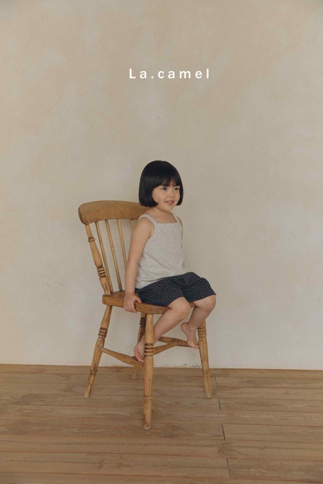 La Camel - Korean Baby Fashion - #babyfever - Vanilla Eyelet Binding Sleeveless Tee - 9