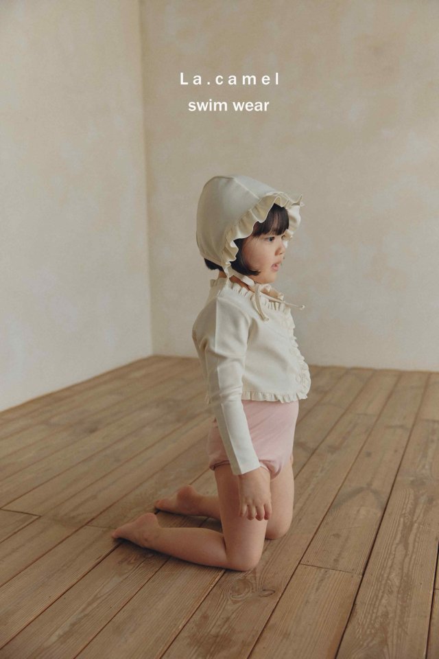 La Camel - Korean Baby Fashion - #babygirlfashion - Frill Swim Cap - 2