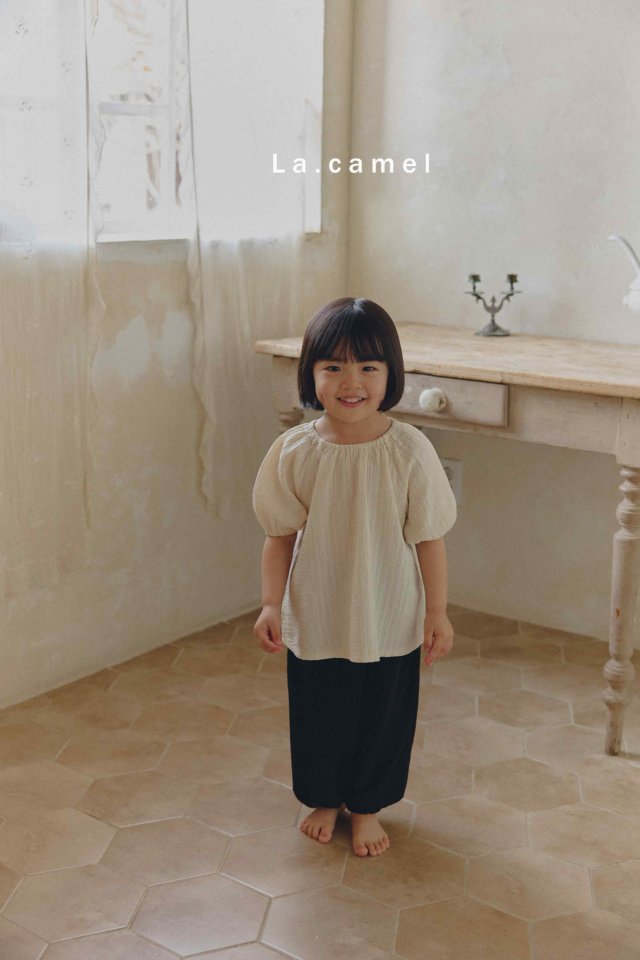 La Camel - Korean Baby Fashion - #babygirlfashion - Seersucker Pants - 9