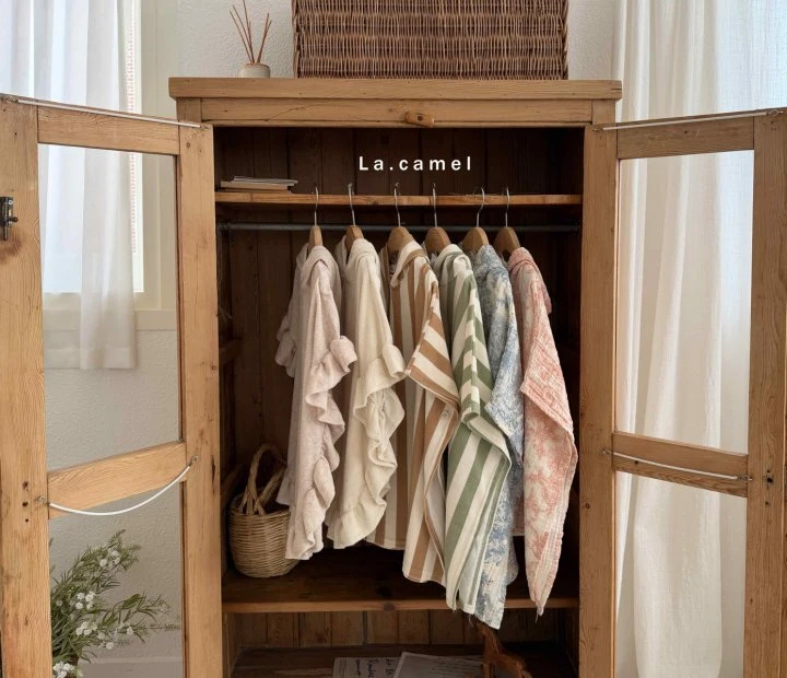 La Camel - Korean Baby Fashion - #babylifestyle - Frill Hood Towel - 6