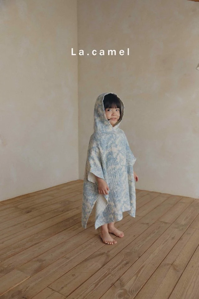 La Camel - Korean Baby Fashion - #babylifestyle - Drawing Beach Hood - 5