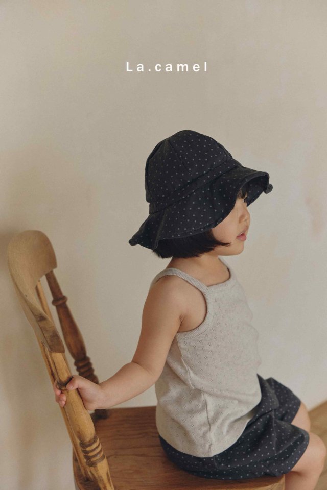 La Camel - Korean Baby Fashion - #babylifestyle - Vanilla Eyelet Binding Sleeveless Tee - 11