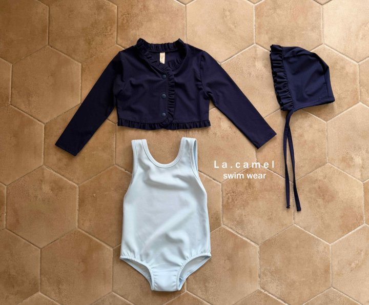 La Camel - Korean Baby Fashion - #babylifestyle - Frill Swim Cap - 4