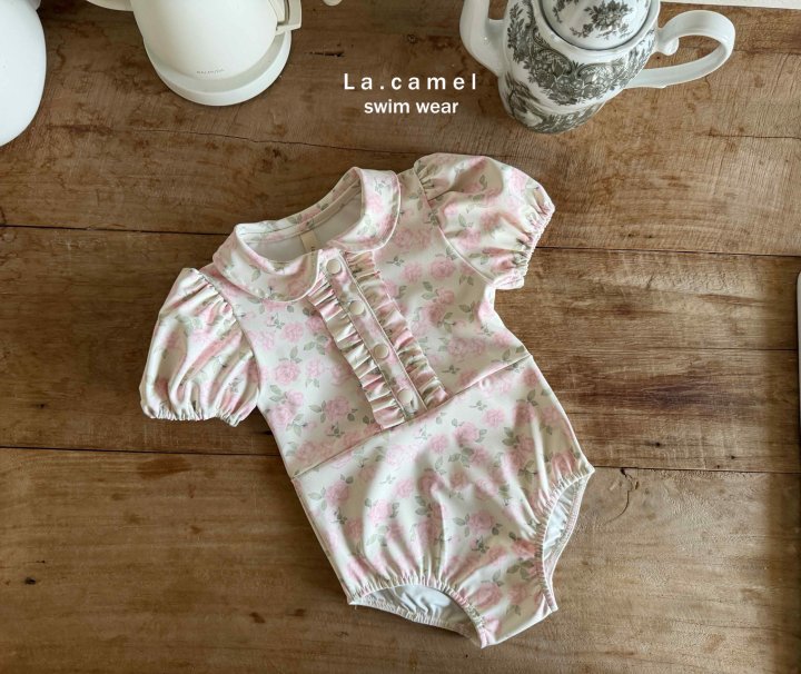 La Camel - Korean Baby Fashion - #babyoninstagram - Rose Swimsuit