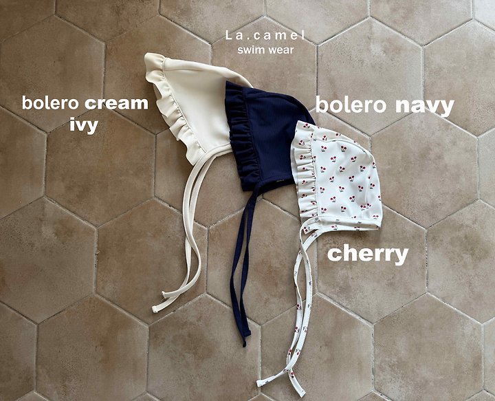 La Camel - Korean Baby Fashion - #babyoutfit - Frill Swim Cap - 7