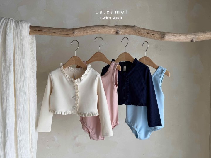 La Camel - Korean Baby Fashion - #babyoutfit - Bolero Swimsuit