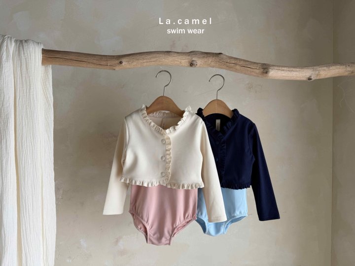 La Camel - Korean Baby Fashion - #babyoutfit - Bolero Swimsuit - 2