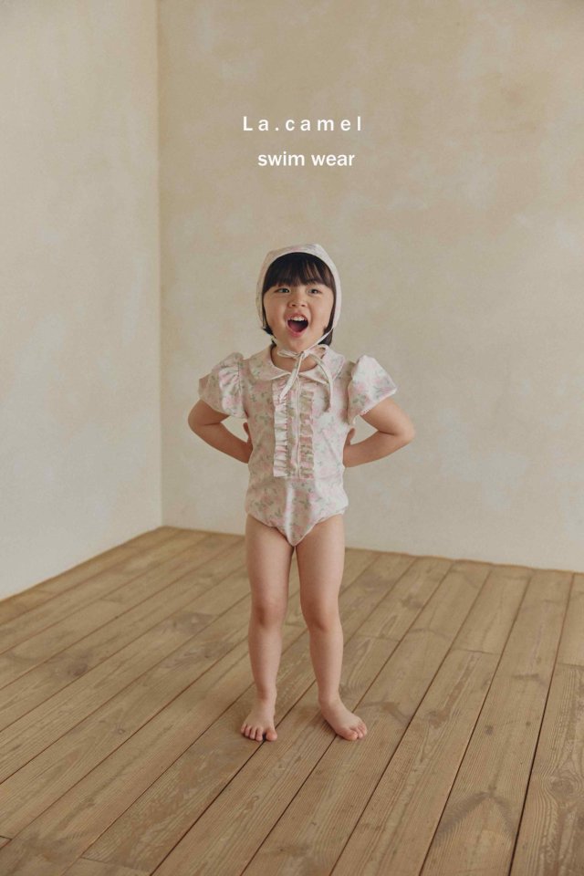 La Camel - Korean Baby Fashion - #babywear - Rose Swimsuit - 5