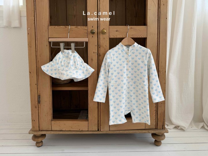 La Camel - Korean Baby Fashion - #babyoutfit - Heart Rashguard - 4