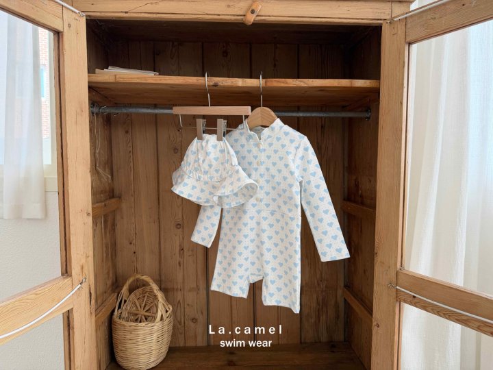 La Camel - Korean Baby Fashion - #onlinebabyboutique - Heart Rashguard - 5