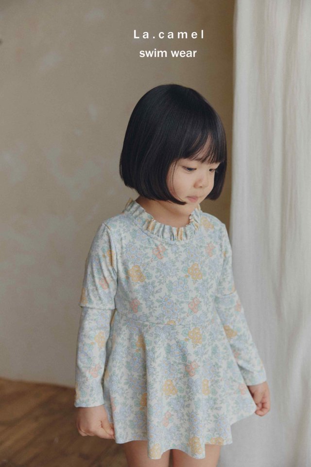 La Camel - Korean Baby Fashion - #onlinebabyboutique - One-piece Swimsuit - 3