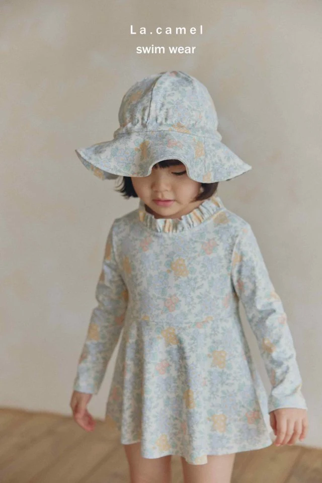 La Camel - Korean Baby Fashion - #onlinebabyboutique - One-piece Swimsuit - 4