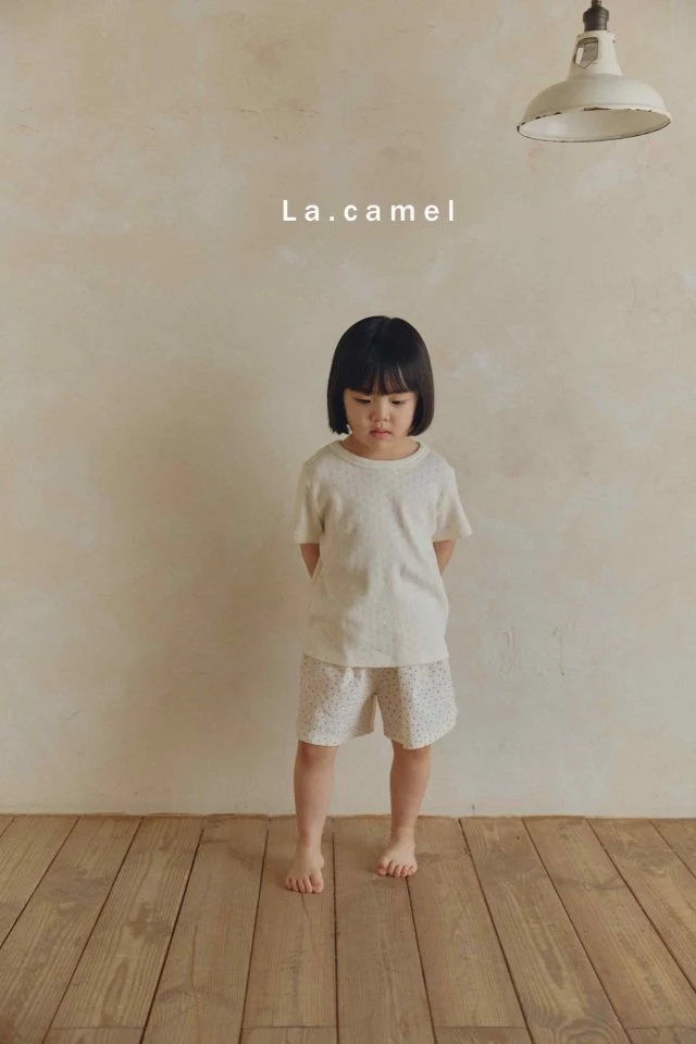 La Camel - Korean Baby Fashion - #onlinebabyshop - Vanilla Eyelet Short Sleeve Tee - 5