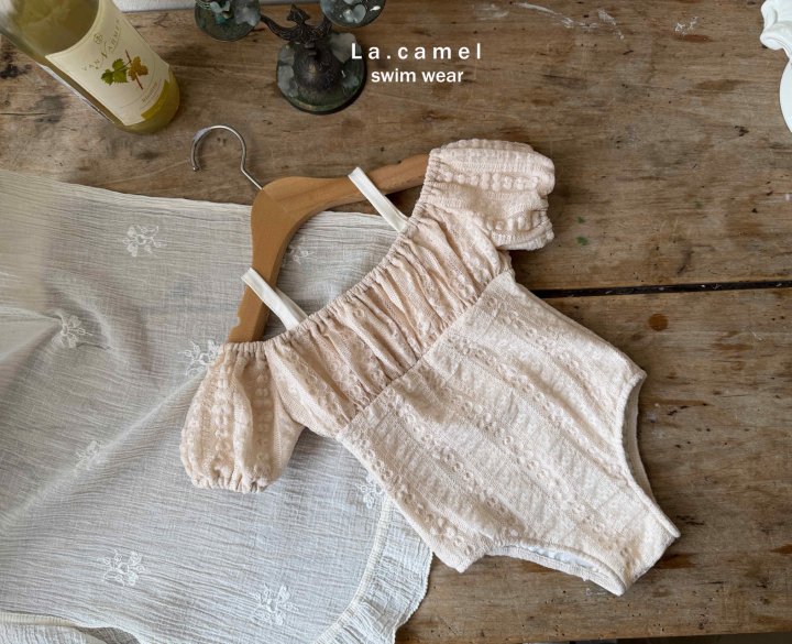 La Camel - Korean Baby Fashion - #smilingbaby - Lace Swimsuit