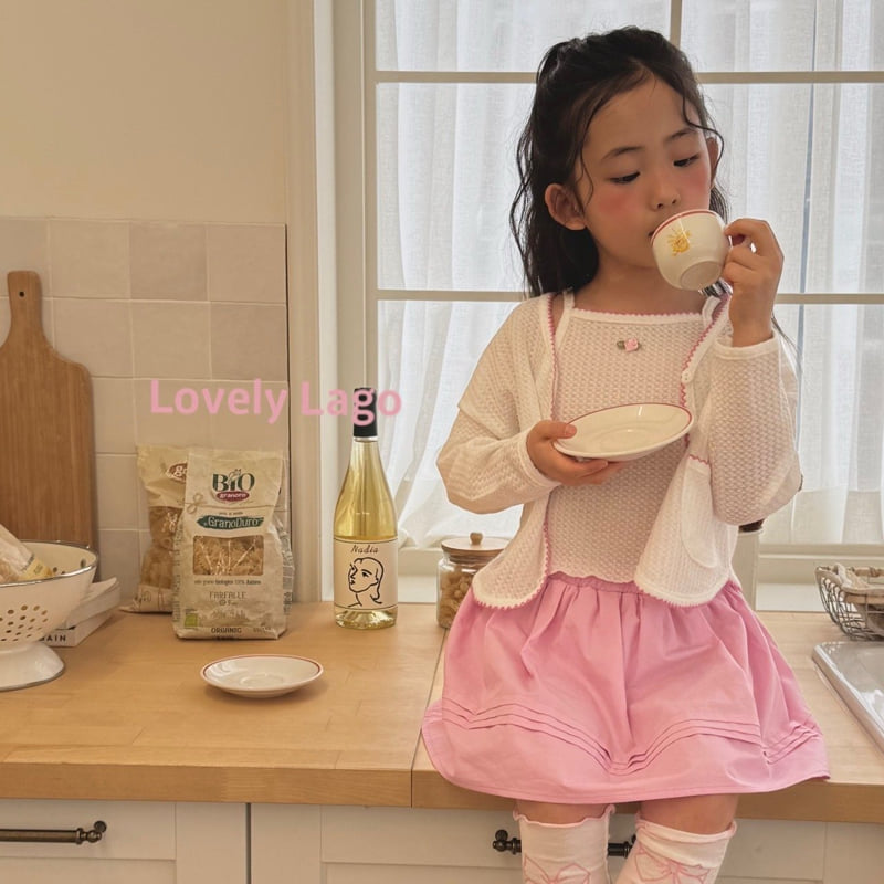 Lago - Korean Children Fashion - #Kfashion4kids - Pin Flower Cardigan - 3