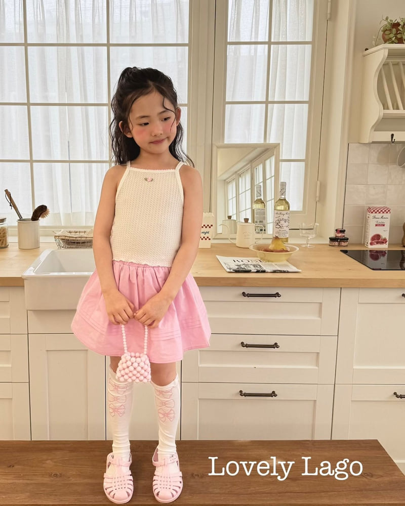 Lago - Korean Children Fashion - #Kfashion4kids - Pin Flower Sleeveless Tee - 3