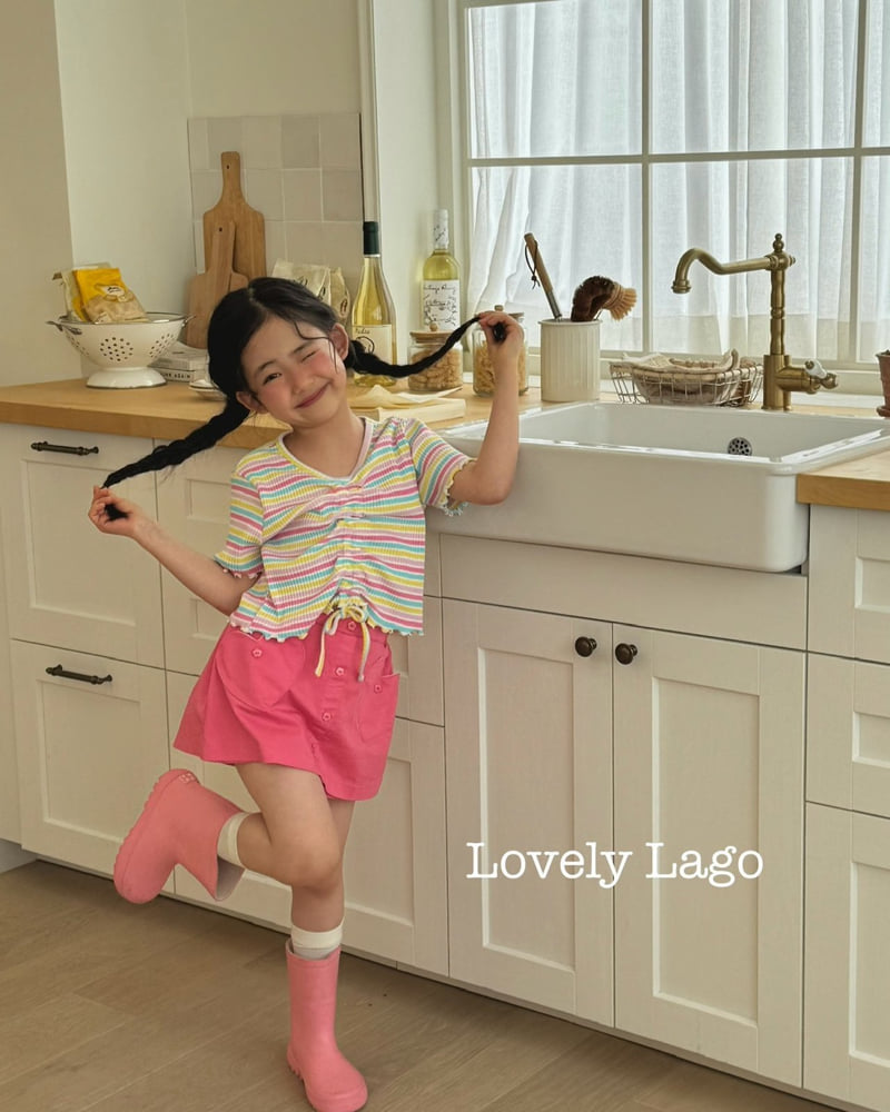Lago - Korean Children Fashion - #childofig - Shirring Rain Tee - 2