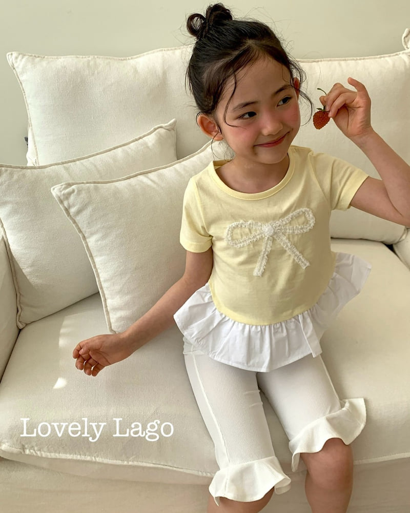 Lago - Korean Children Fashion - #childofig - Lace Ribbon Tee - 7