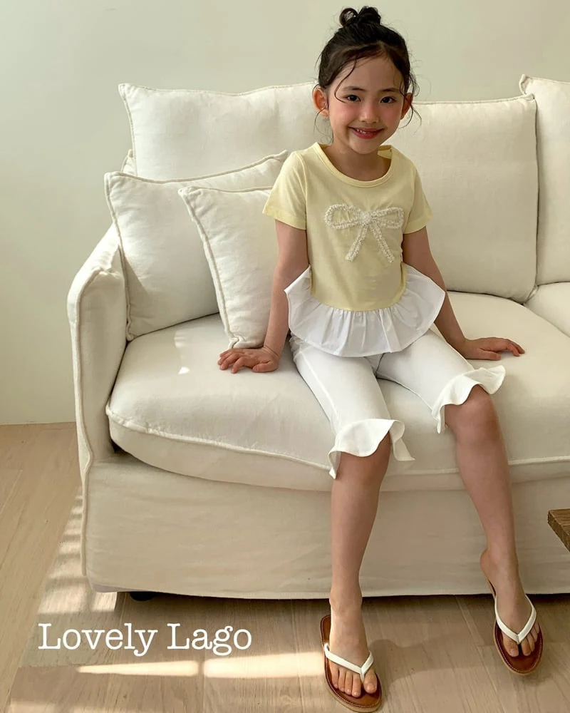 Lago - Korean Children Fashion - #childofig - Lace Ribbon Tee - 8