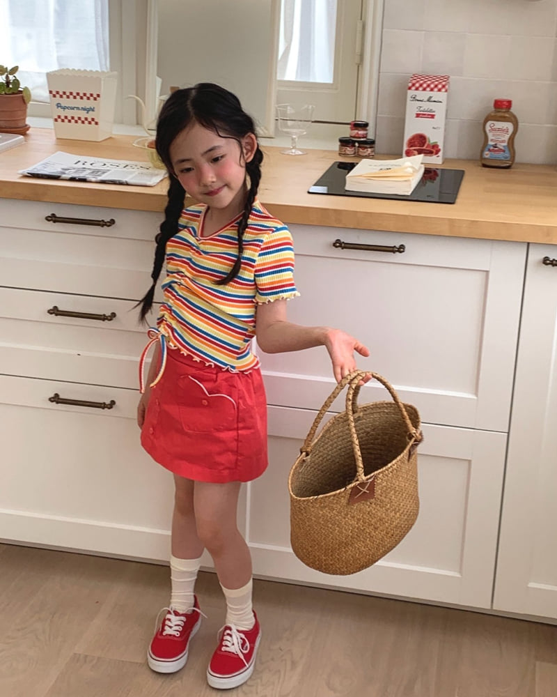 Lago - Korean Children Fashion - #childofig - Heart Flower Wrap Pants - 3